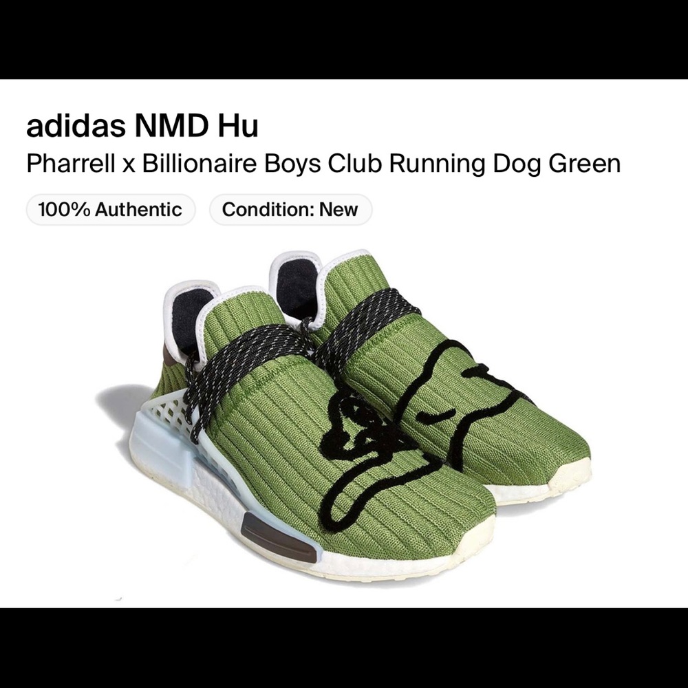 Adidas NMD Hu Pharrell billionaire Boys Club Running, just got sold out 12/21. - Picture 2 of 4